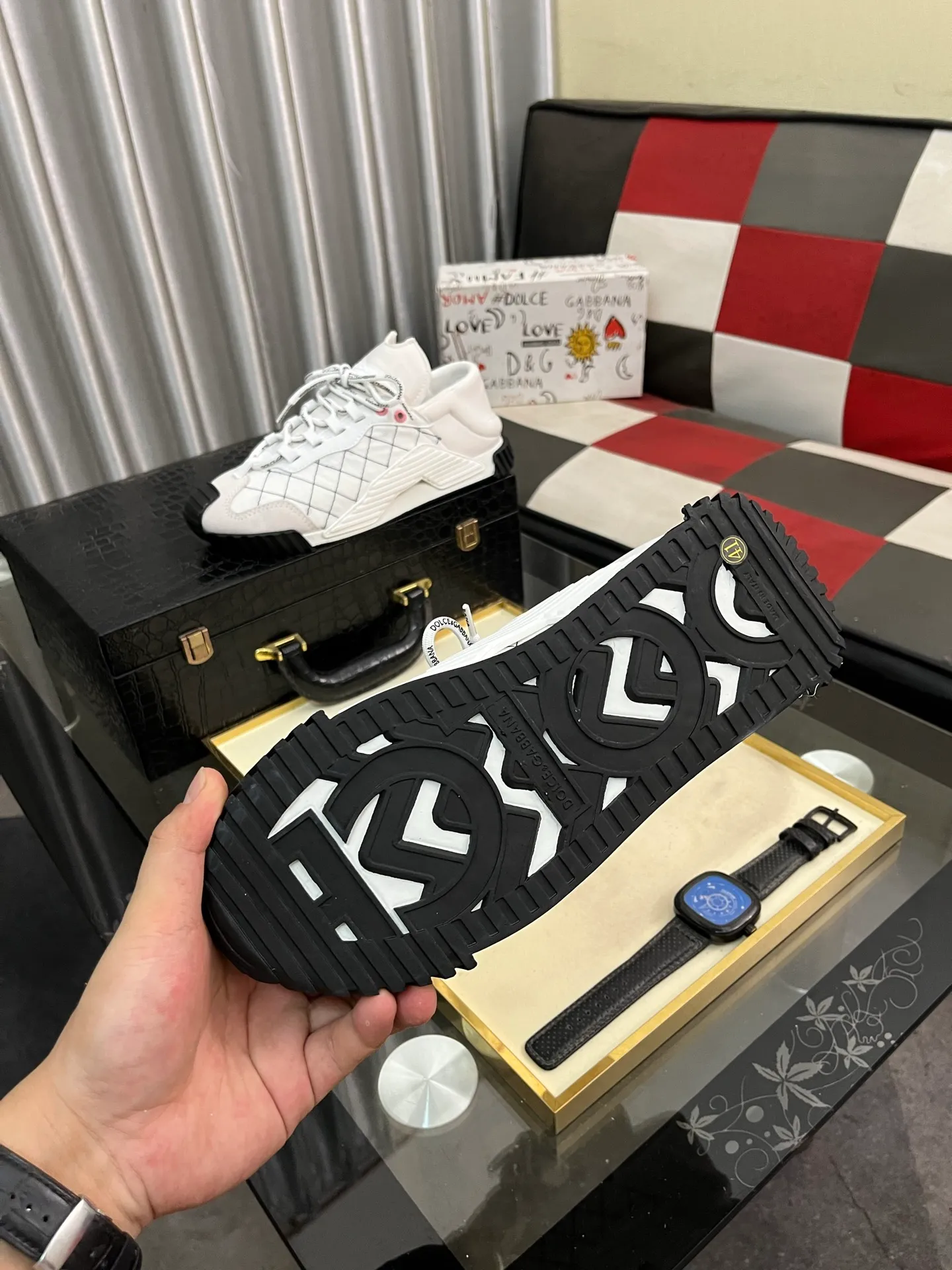 Men's men's shoes💰440⌚️⌚️【DG～】Couple casual shoes, 2025z cabinet sales simultaneously 🔶Size: 36-46#️⃣ 🔷2 colors🔜The upper is made of multi-material splicing➕Mesh lining, comfortable and breathable, sole: original comfortable, wear-resistant and non-slip outsole, ⚠️Real 📱Photographed🎬The real thing is better📢📢📢